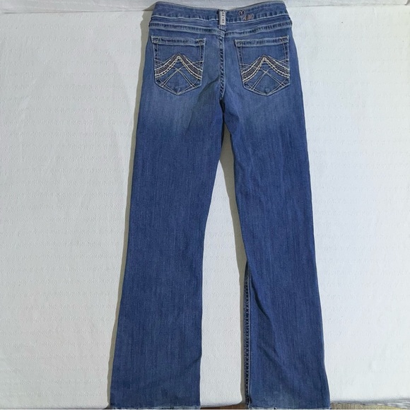 Ariat Girls R.E.A.L. Boot Cut Jeans Size 12 Western Rodeo Cowgirl Ranch - Picture 4 of 12